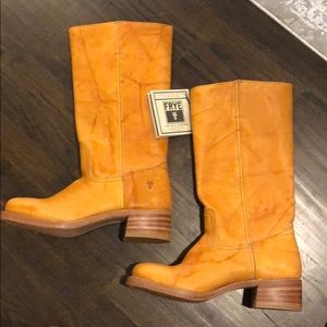 Frye Campus Boots-Saddle-Brand New